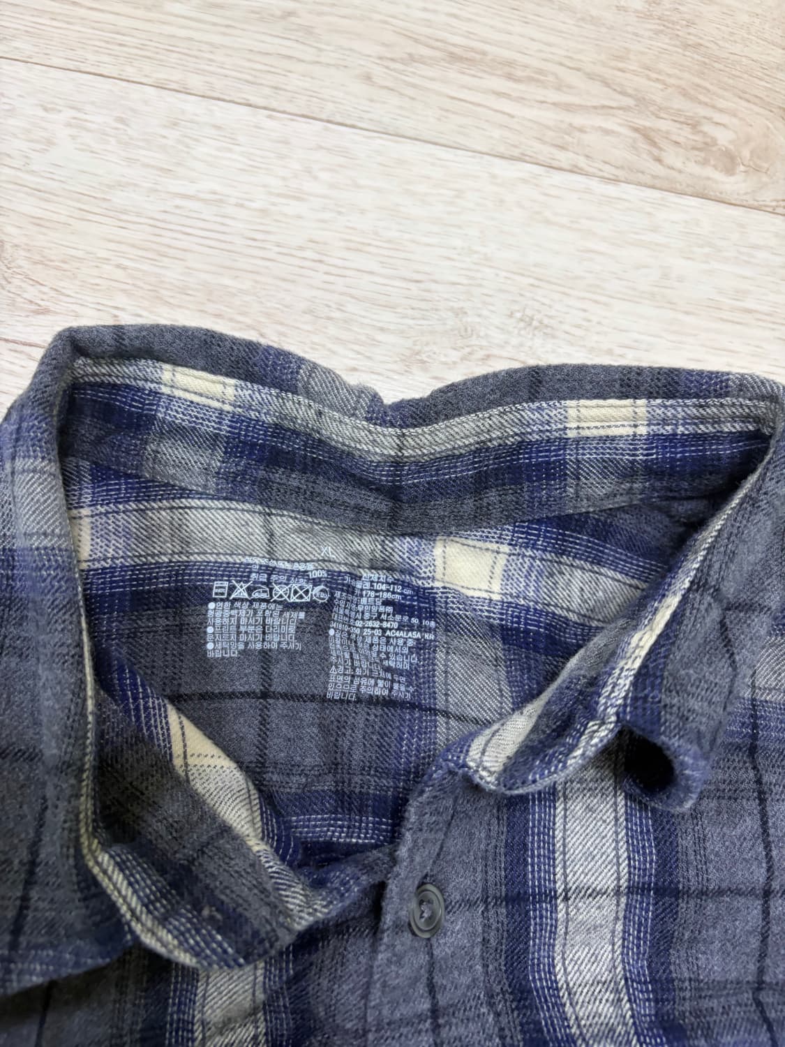 (XL) 무인양품 플란넬 체크 셔츠 상품이미지2