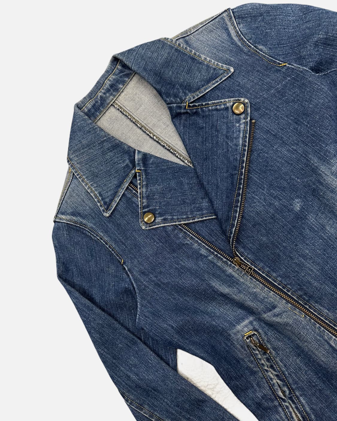 belted denim rider jacket 상품이미지3