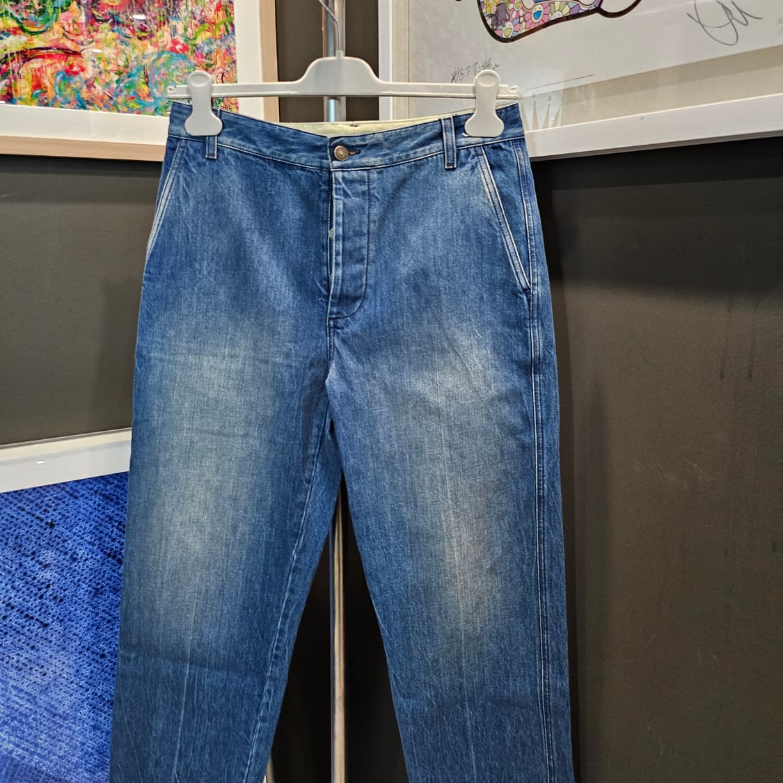 구찌 인터로킹 패치로고 GG 데님 팬츠 상품이미지2