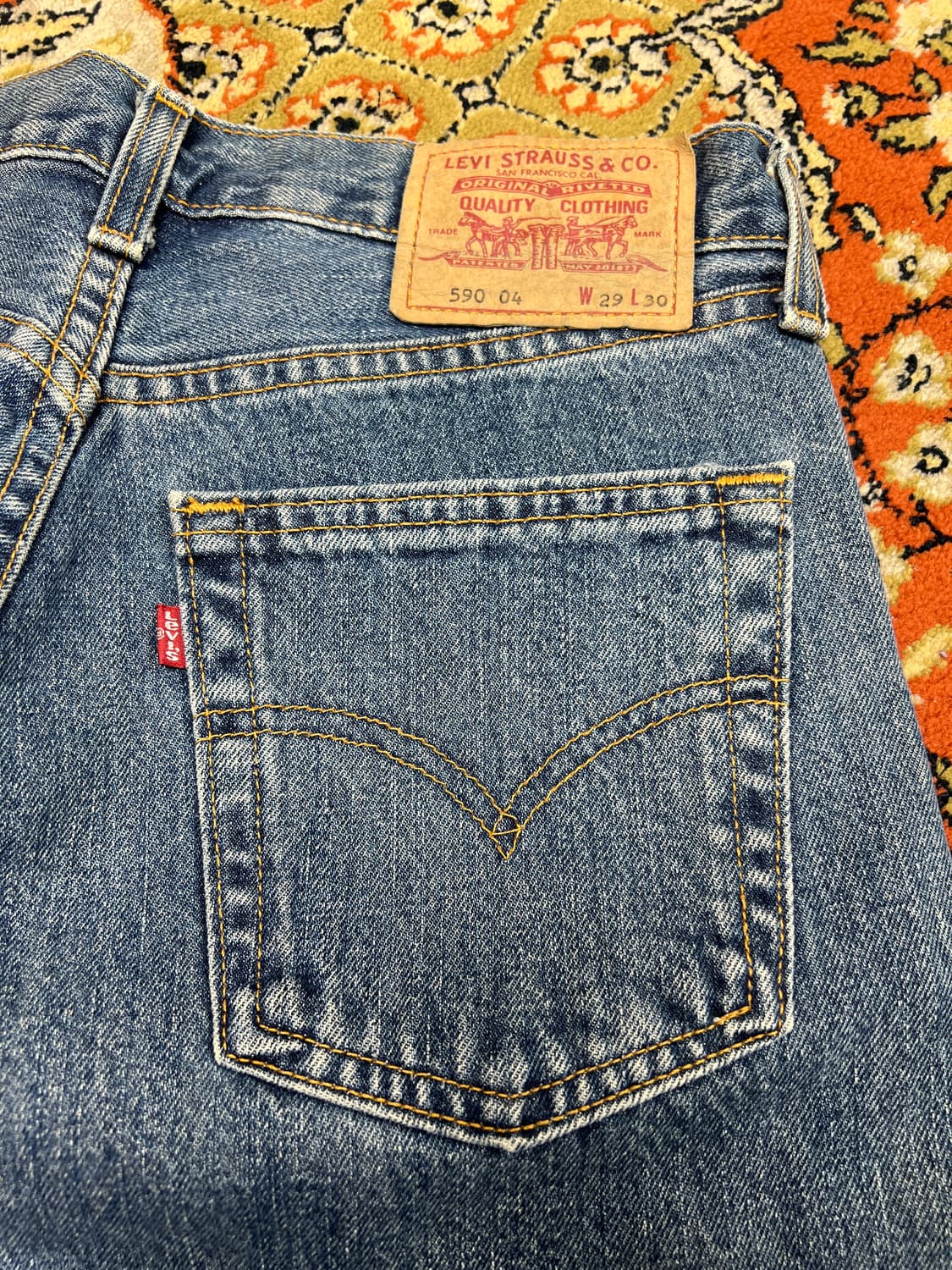 [29] LEVIS 리바이스 made in UK 590 데님팬츠 상품이미지3