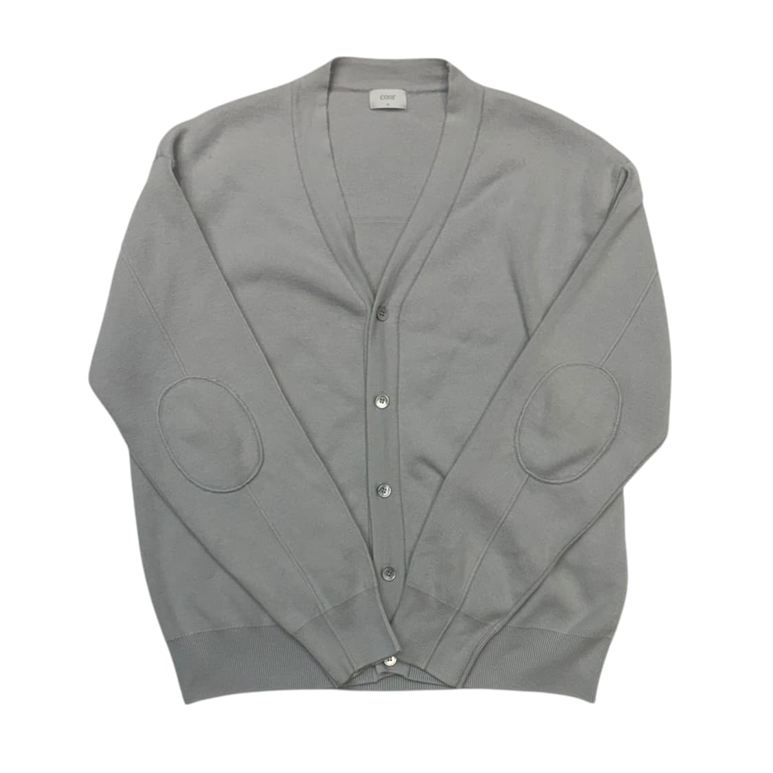 COOR 쿠어 엘보우패치 그레이 가디건 M 상품이미지1