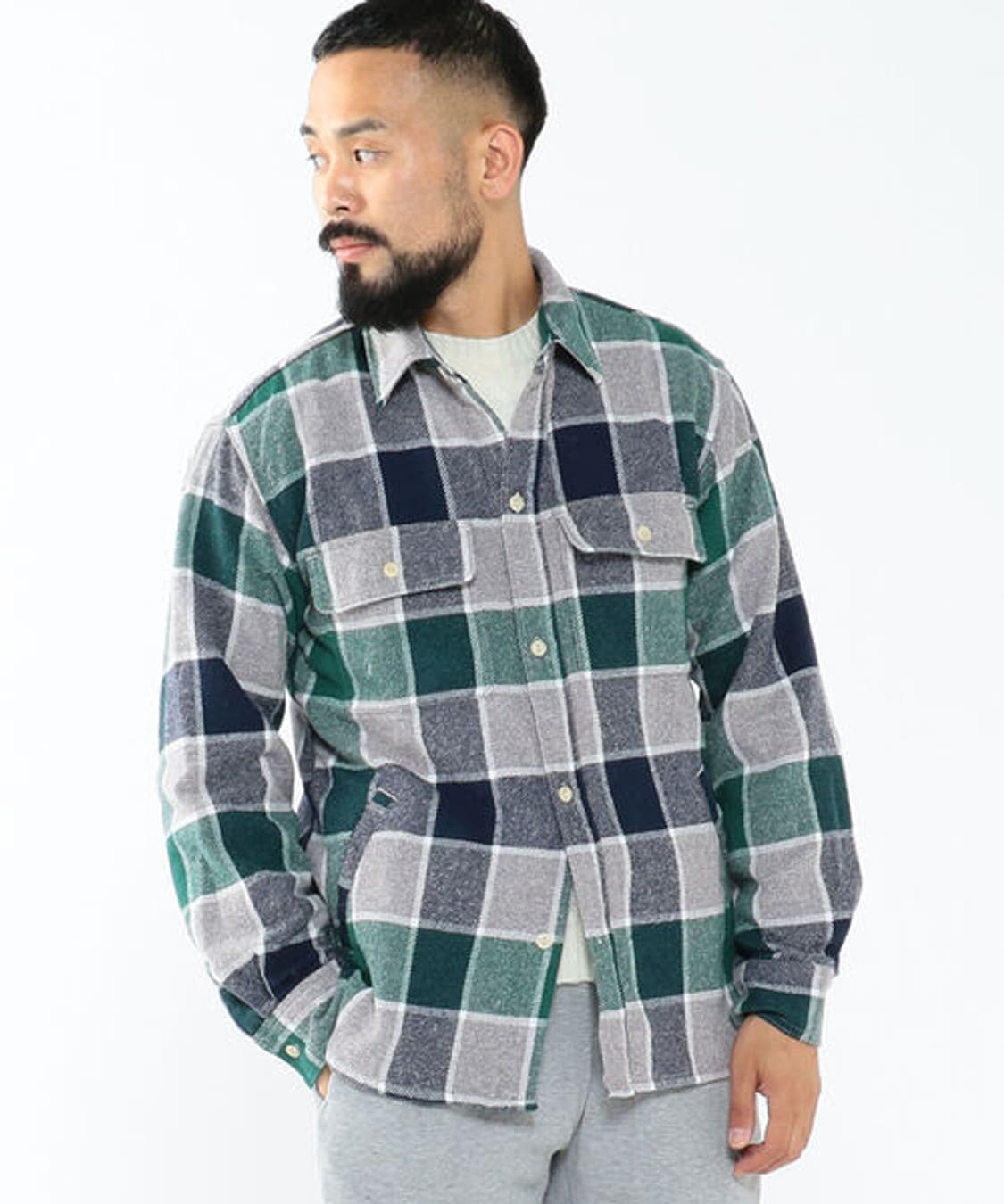 REMI RELIEF × BEAMS Check CPO Shirt 상품이미지3