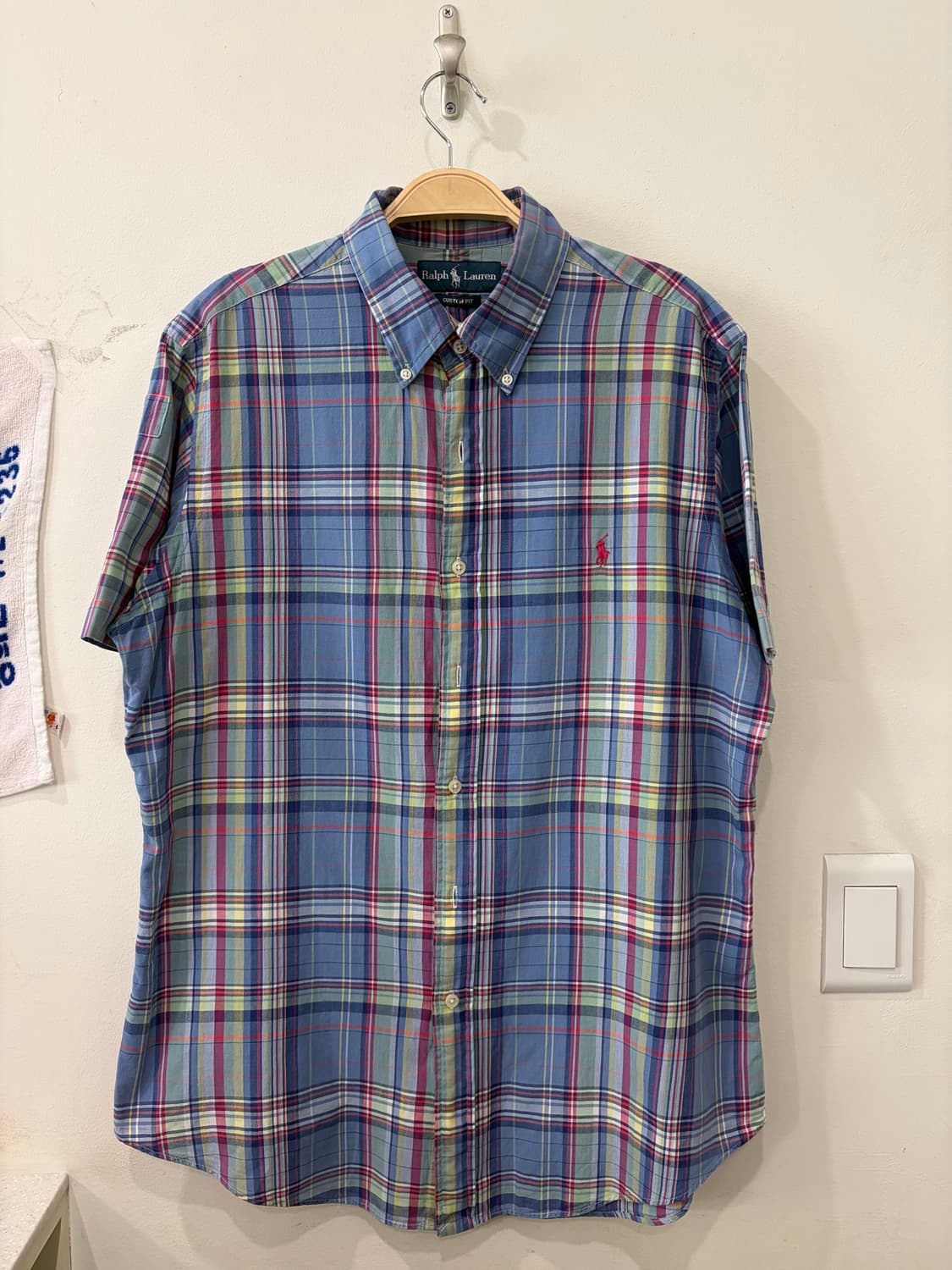 255. 폴로 반팔 체크 셔츠 상품이미지1