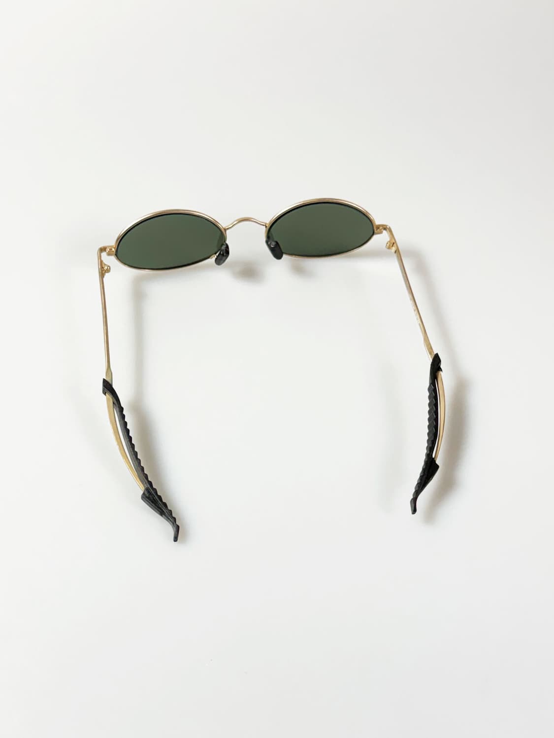 90s LOUIS MASTER 골드 슬림 오벌 메탈 빈티지 선글라스 상품이미지5