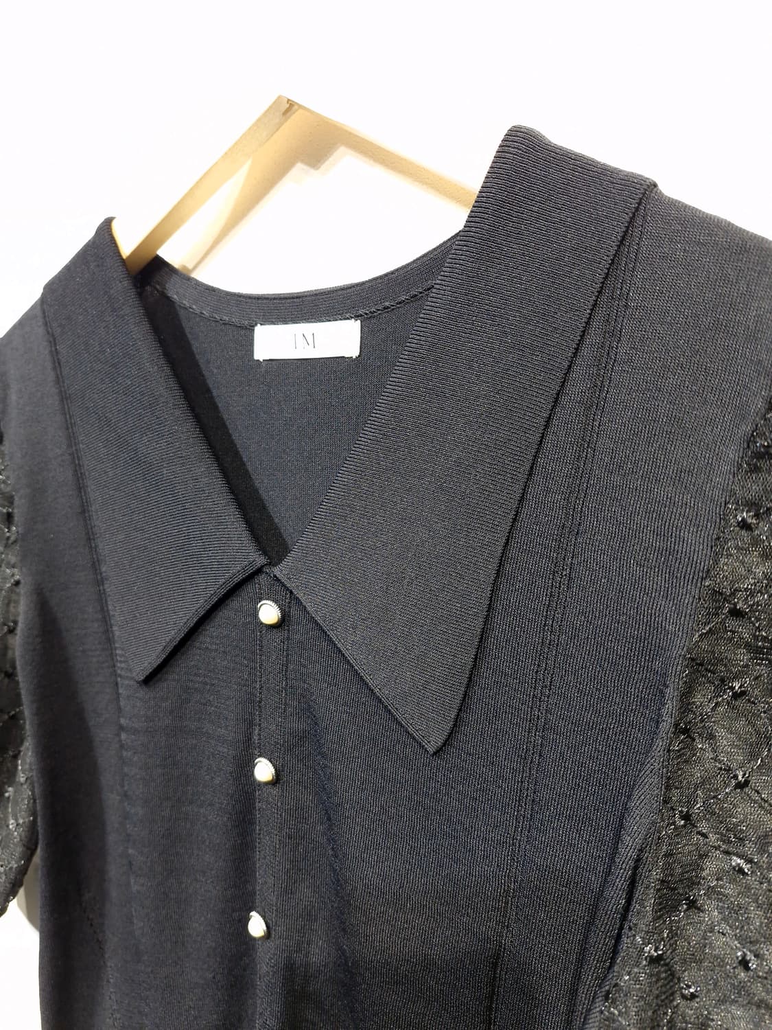 잇 미샤 it MICHAA 퍼프 슬리브 카라 니트_55 상품이미지3