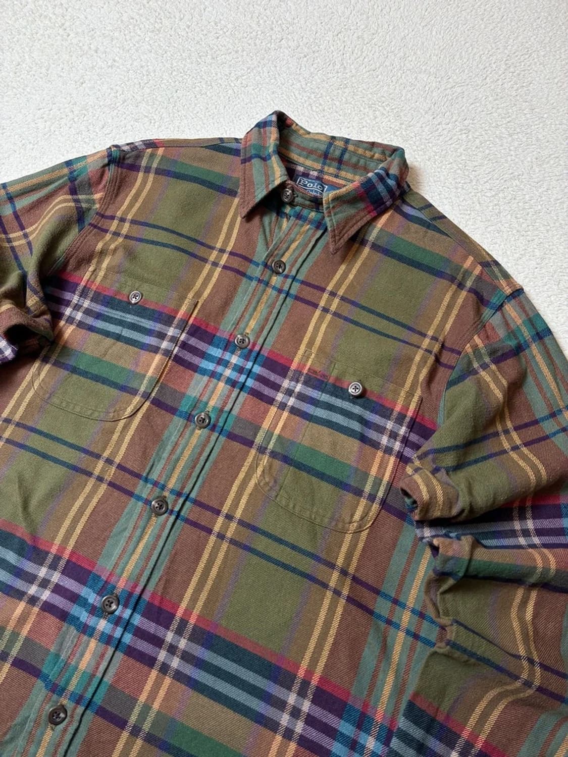 폴로 랄프로렌 00's 컨트리 체크 엘보 패치 셔츠 PN7806 상품이미지2