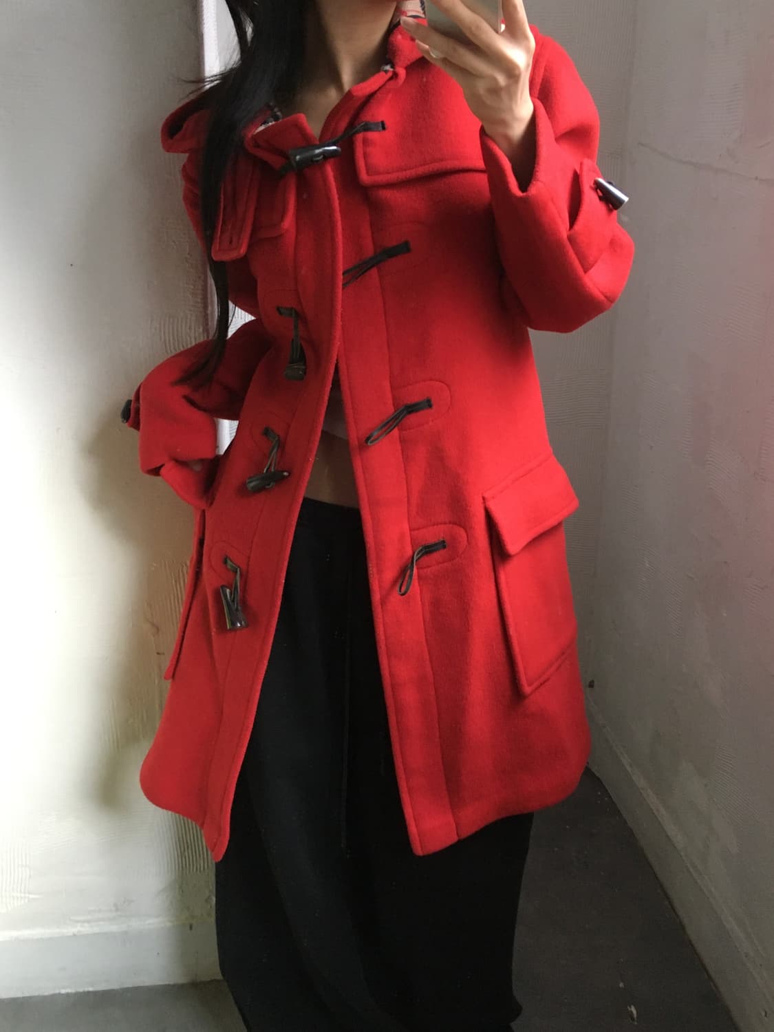 Burberry 버버리 레드 더플 코트 상품이미지2