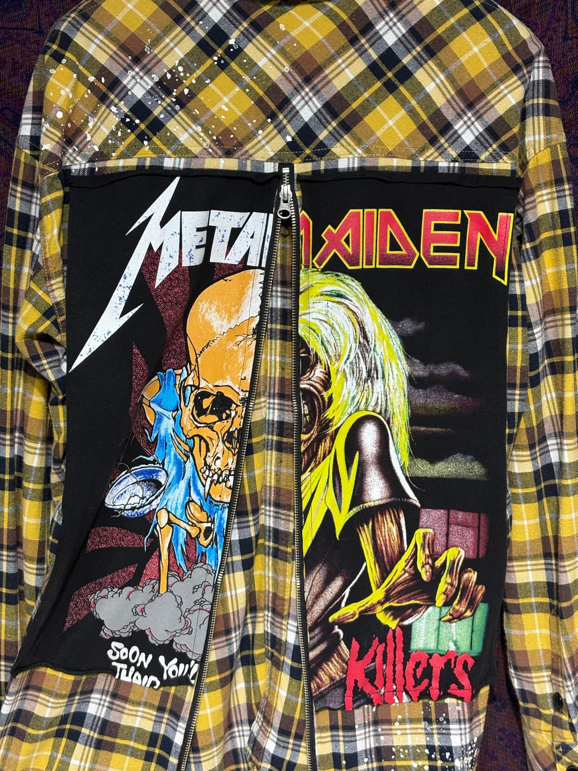 BLACK FLAME 메탈리카x아이언 메이든 락셔츠 상품이미지7