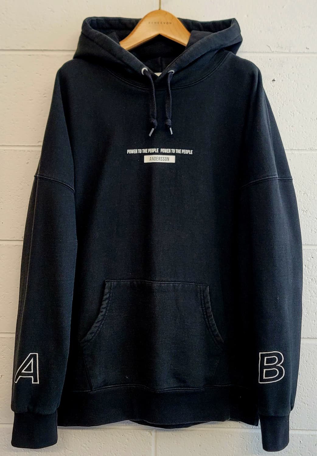 앤더슨벨 오버핏 후드티(안감 약기모) 판매 상품이미지1