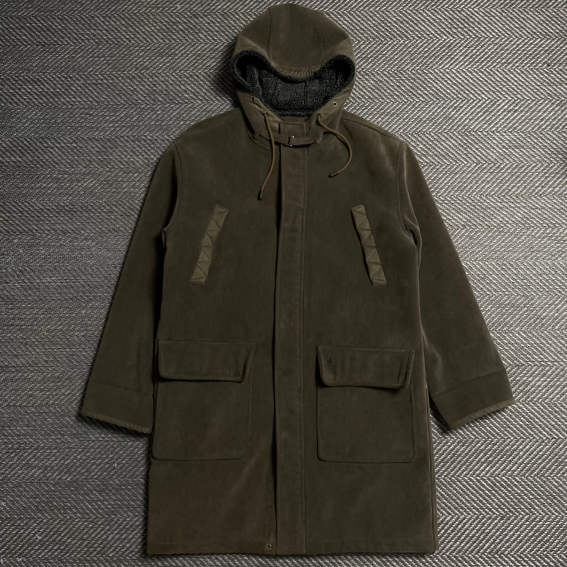 빈폴 스포츠 양털 라이닝 코듀로이 후드 코트 y 5201 상품이미지1