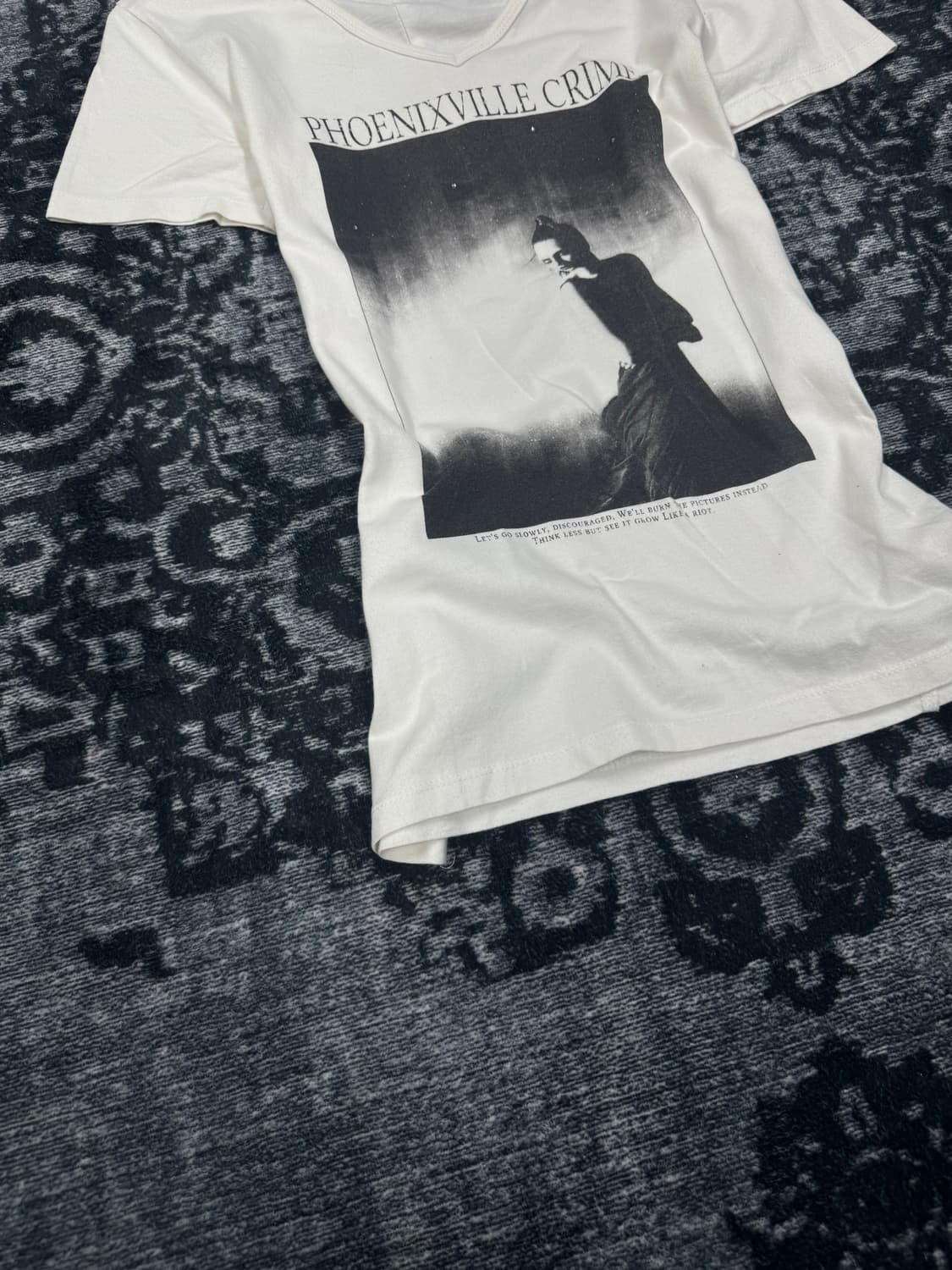 Fuga white lettering printing top 상품이미지4