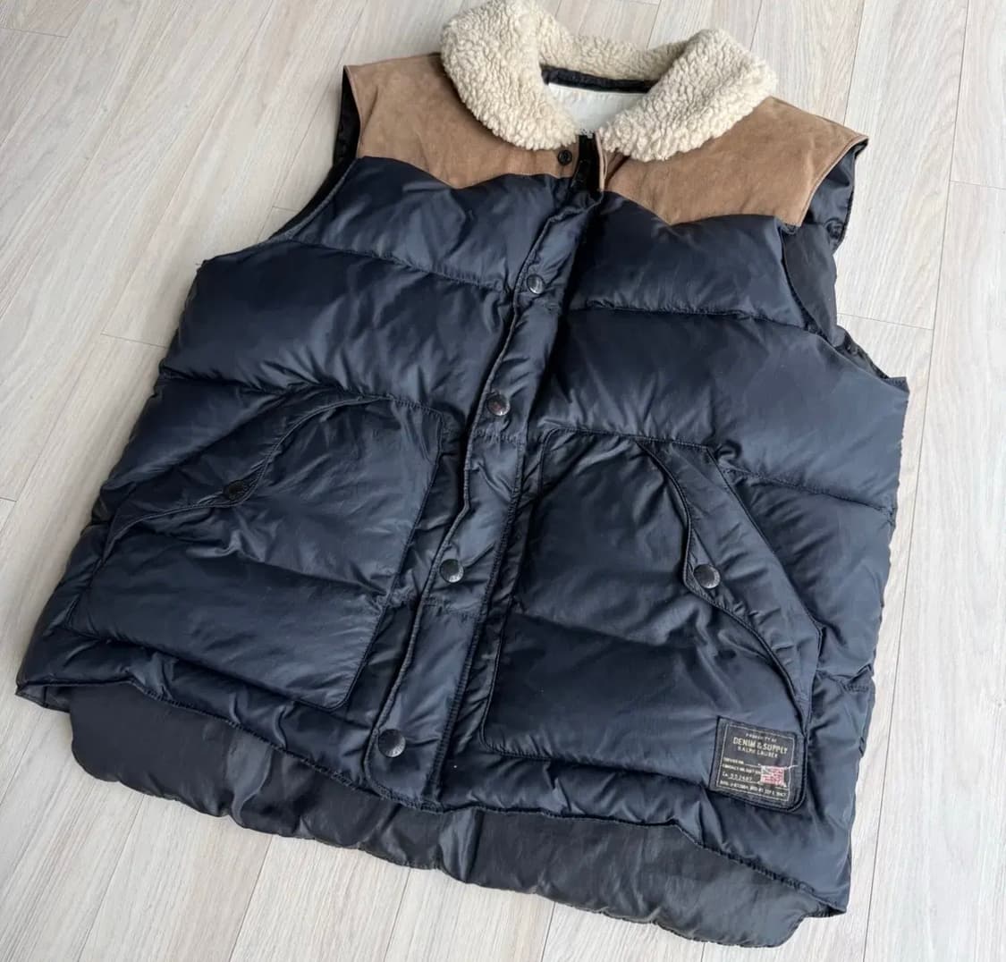 폴로 데님앤서플라이 패딩 베스트 L 상품이미지3