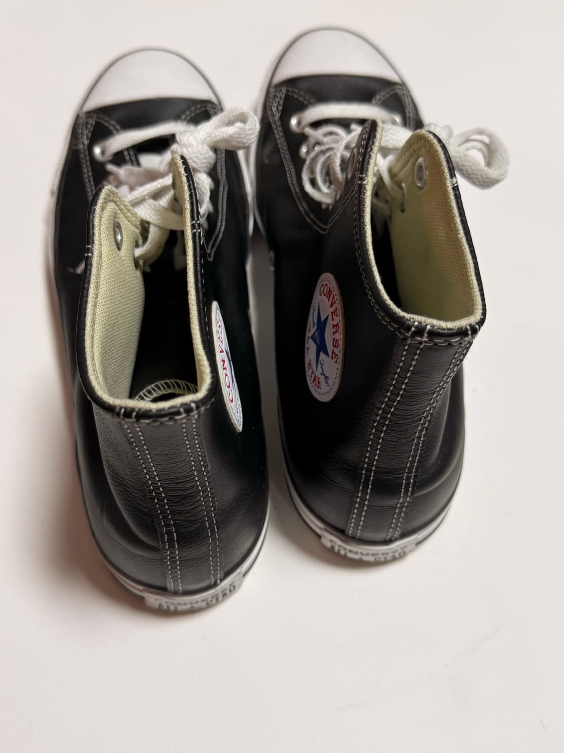 컨버스 올스타 하이 레더 블랙 상품이미지3