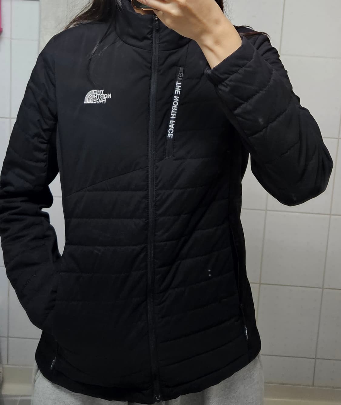 노스페이스 여자 경량패딩 90/m 상품이미지1