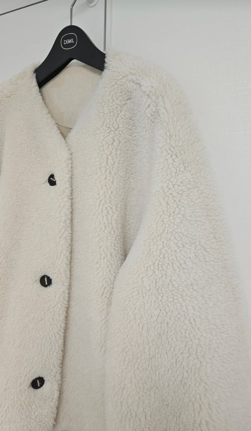 시스템 양면 시어링 코트 (양모 뽀글이, 무스탕) 모92% + 캐시8% 상품이미지2