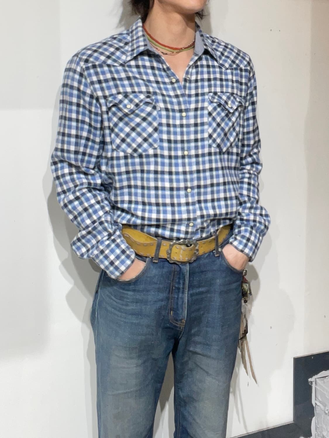 리바이스 체크 웨스턴셔츠 상품이미지1
