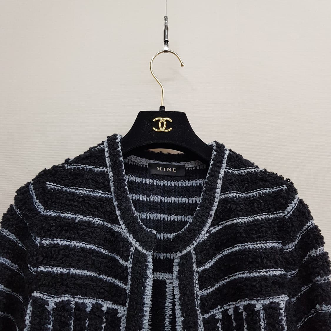 한섬 마인 텍스처드 트위드 니트 자켓 F사이즈 상품이미지2