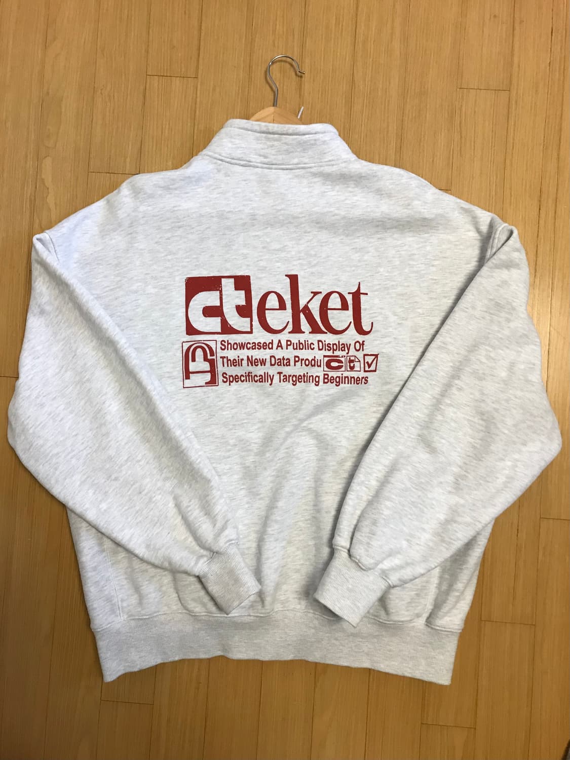 테켓 플랜 하프집업 멜란지 사이즈 L 상품이미지4