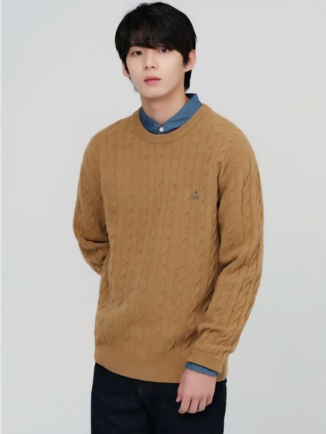 빈폴 울 케이블 라운드넥 니트 XL (105-110) 상품이미지1