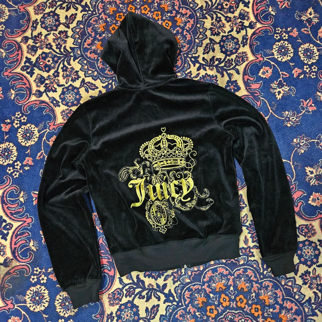 (미사용)쥬시꾸뛰르 y2k 시그니쳐 후드집업 M size 상품이미지1