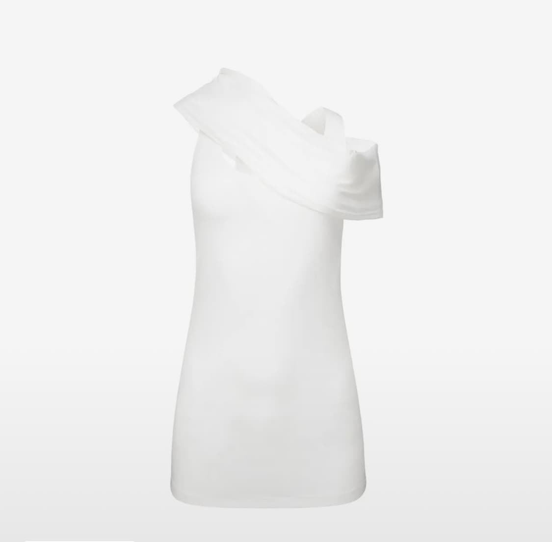 나체 shawl neck 슬리브리스 상품이미지2
