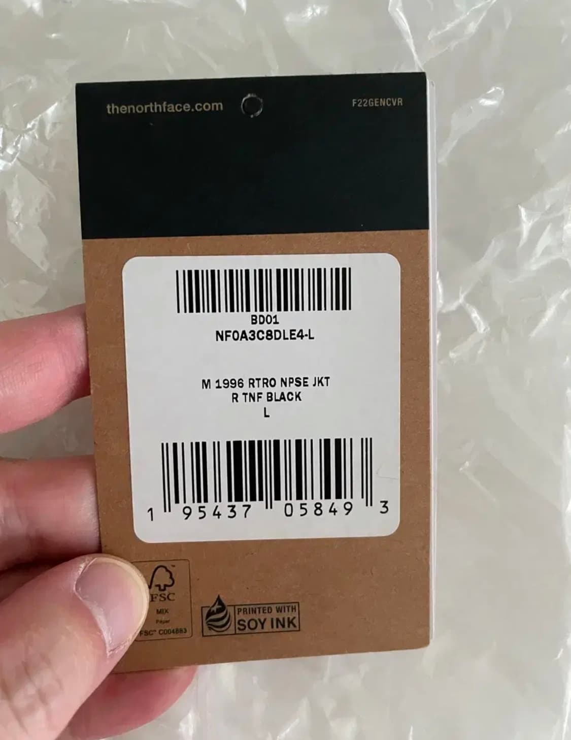 노스페이스 1996 레트로 눕시 해외판 L 상품이미지5