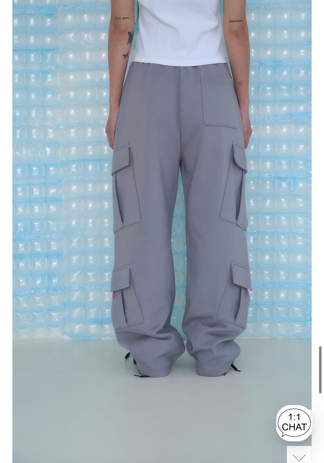 서서 STRING CARGO SWEATPANTS (GREY) 상품이미지3