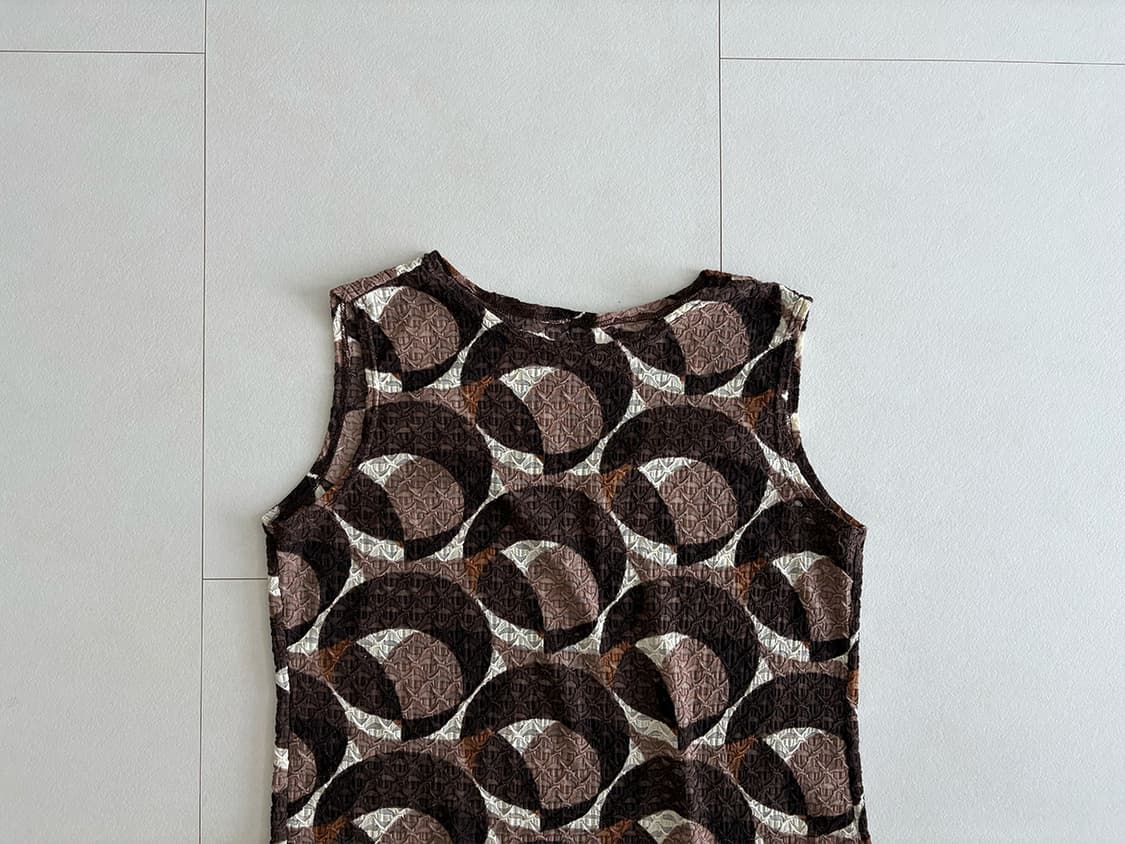 circle print mesh top 상품이미지4