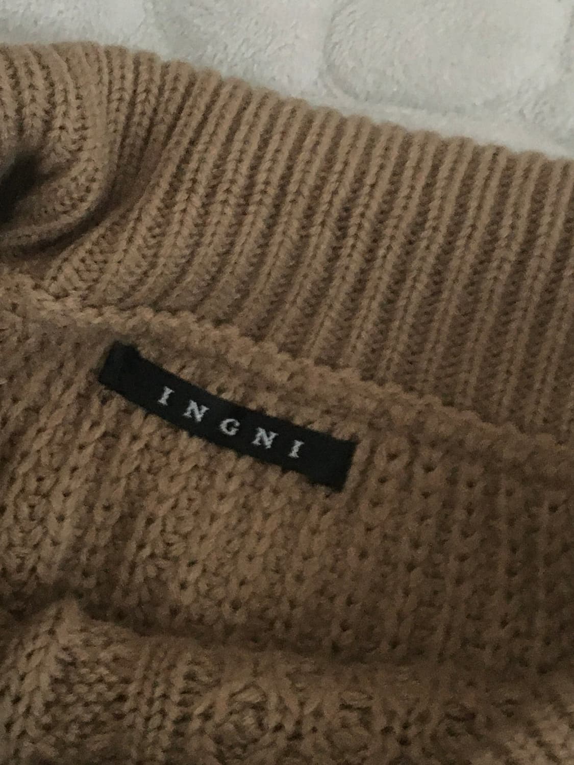 잉그니 초코 브라운 오프숄더 니트 라떼갸루 러블리 히메 오네 빈티지 상품이미지2