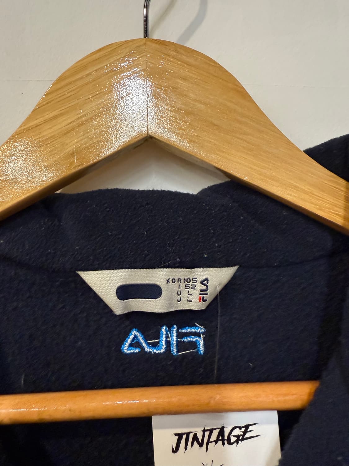 휠라 네이비 플리스 하프집업 상품이미지3