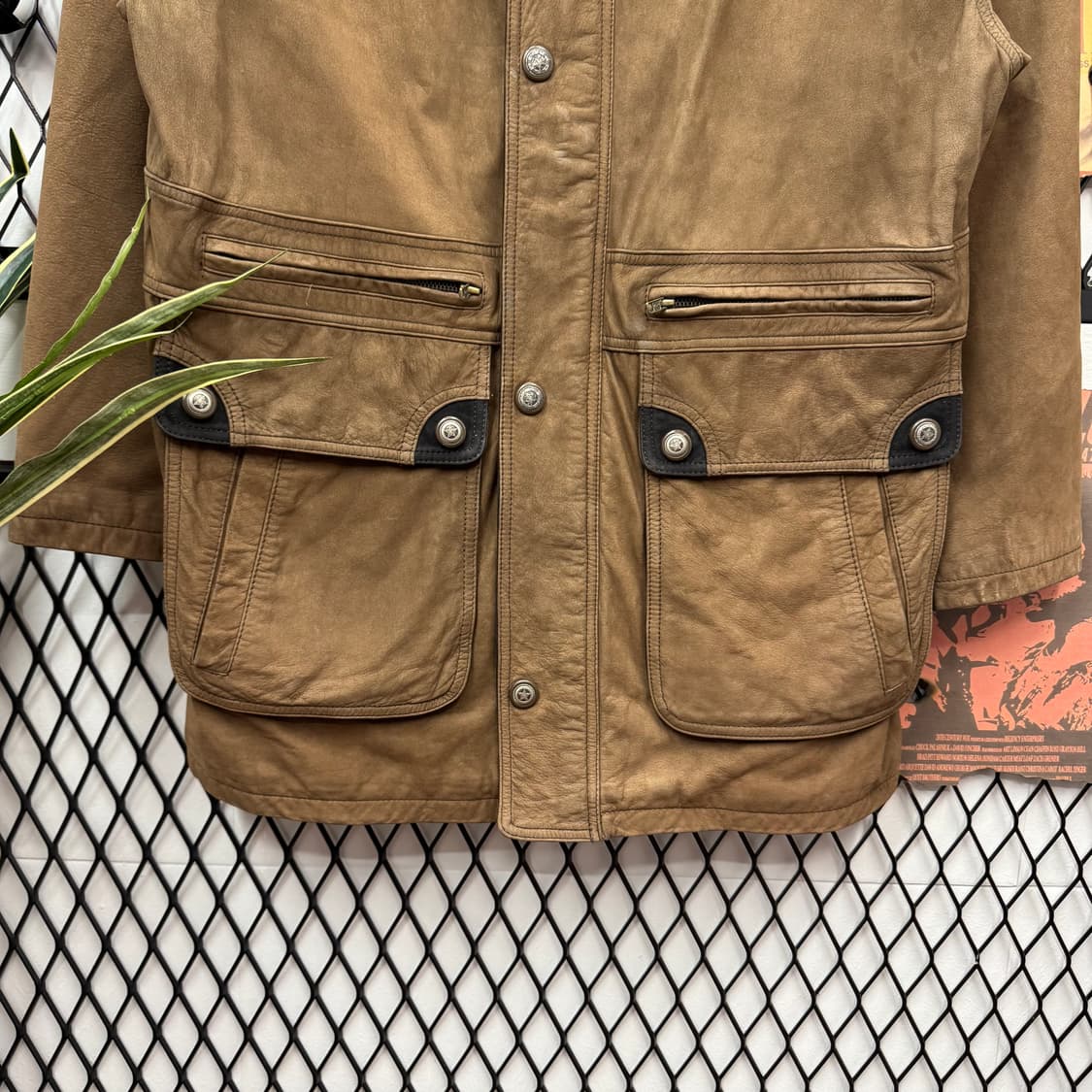 VARIO MAX 빈티지 스웨이드 필드 자켓 투포켓 포인트 브라운 상품이미지4