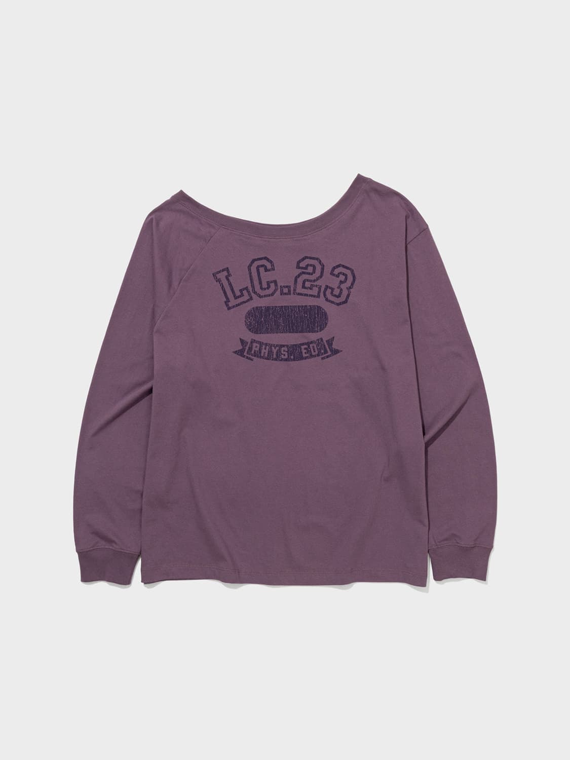 Off-Shoulder Jersey Tee (Violet) 상품이미지5