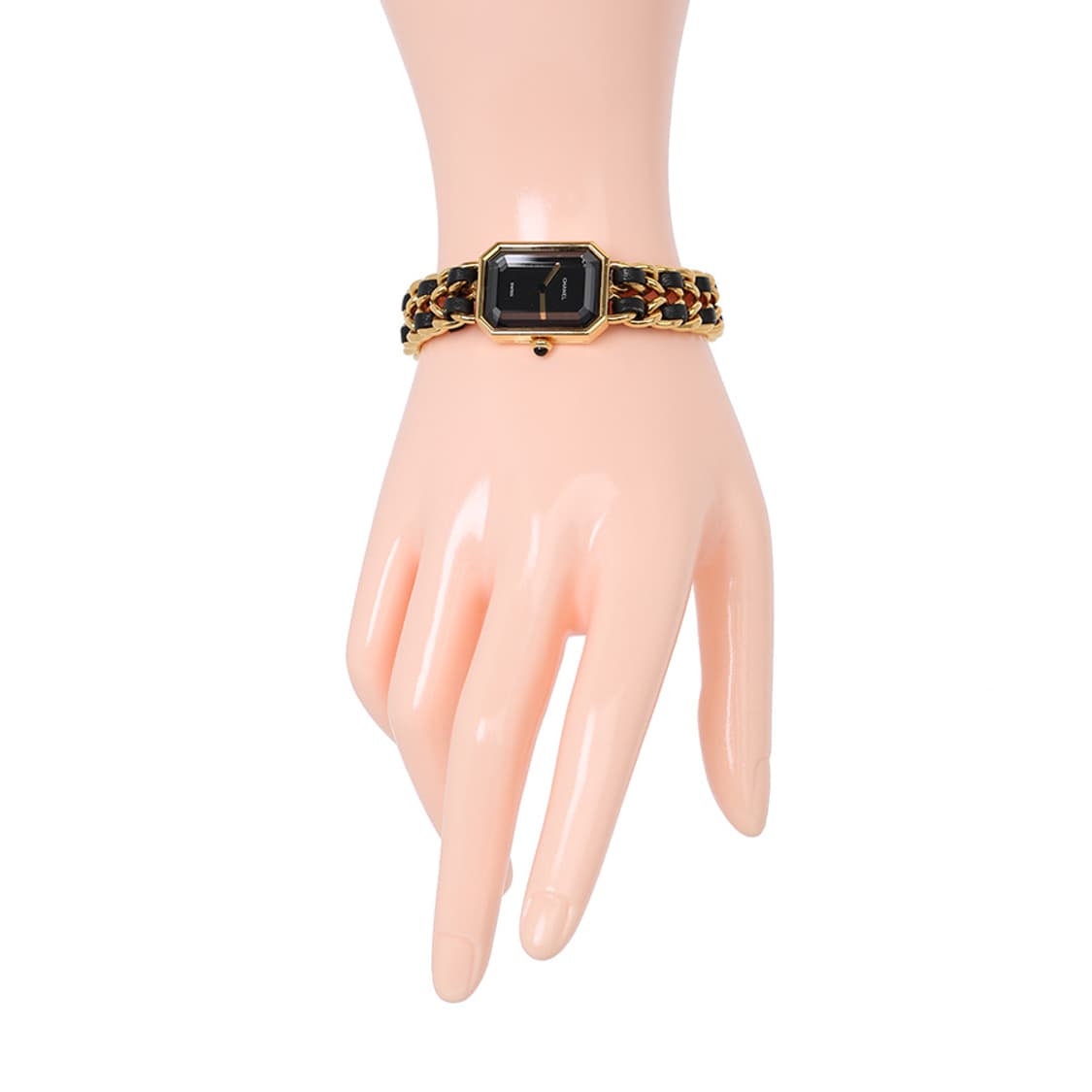 샤넬 프리미에르 워치 빈티지 금장 체인 시계 L 라지 H0001 상품이미지5