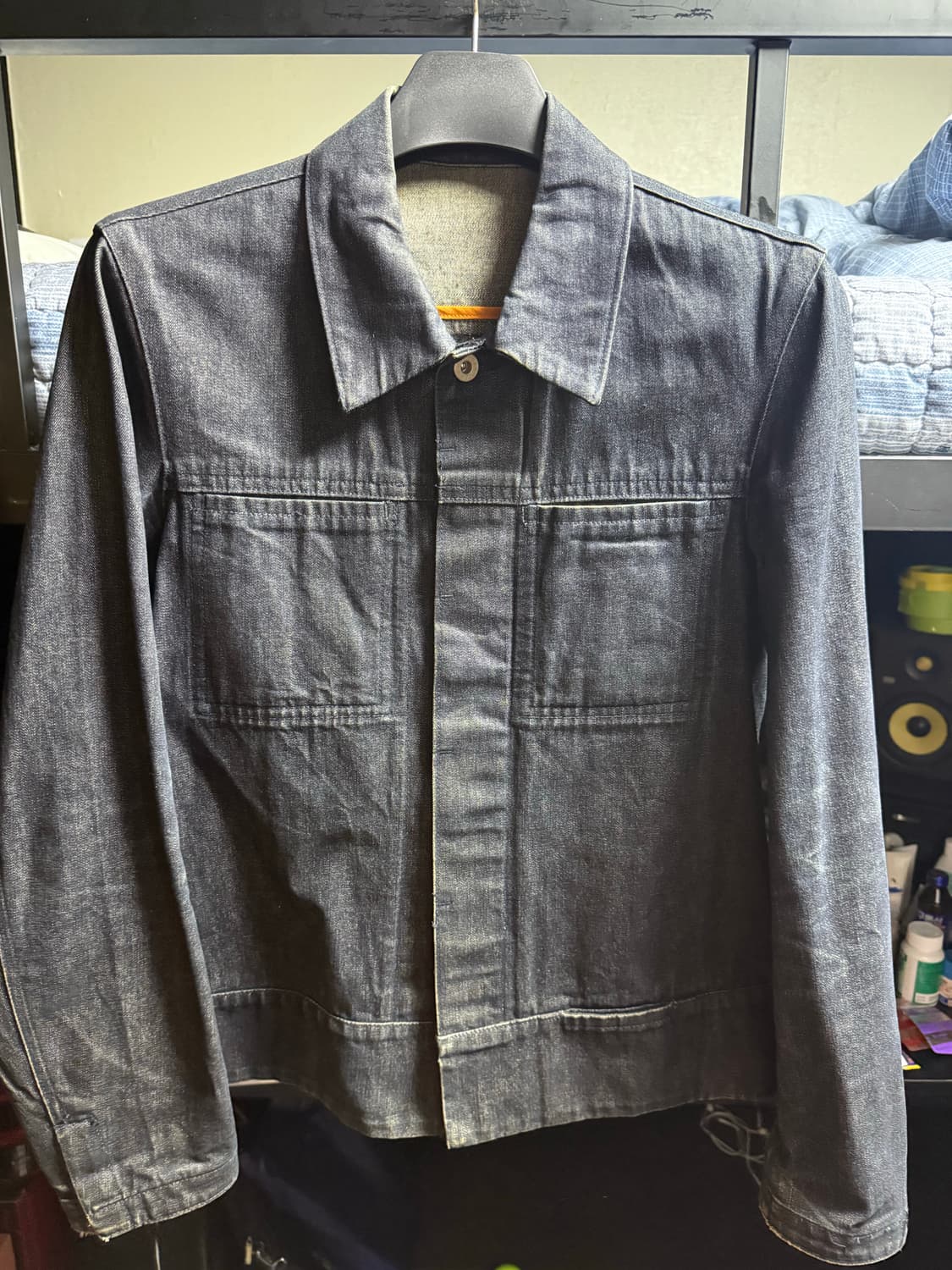 미니멀 데님 자켓 상품이미지1