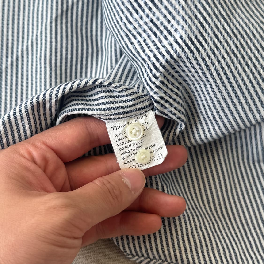 토마스모어 프렌지 스트라이프 옥스포드 셔츠 M 상품이미지5