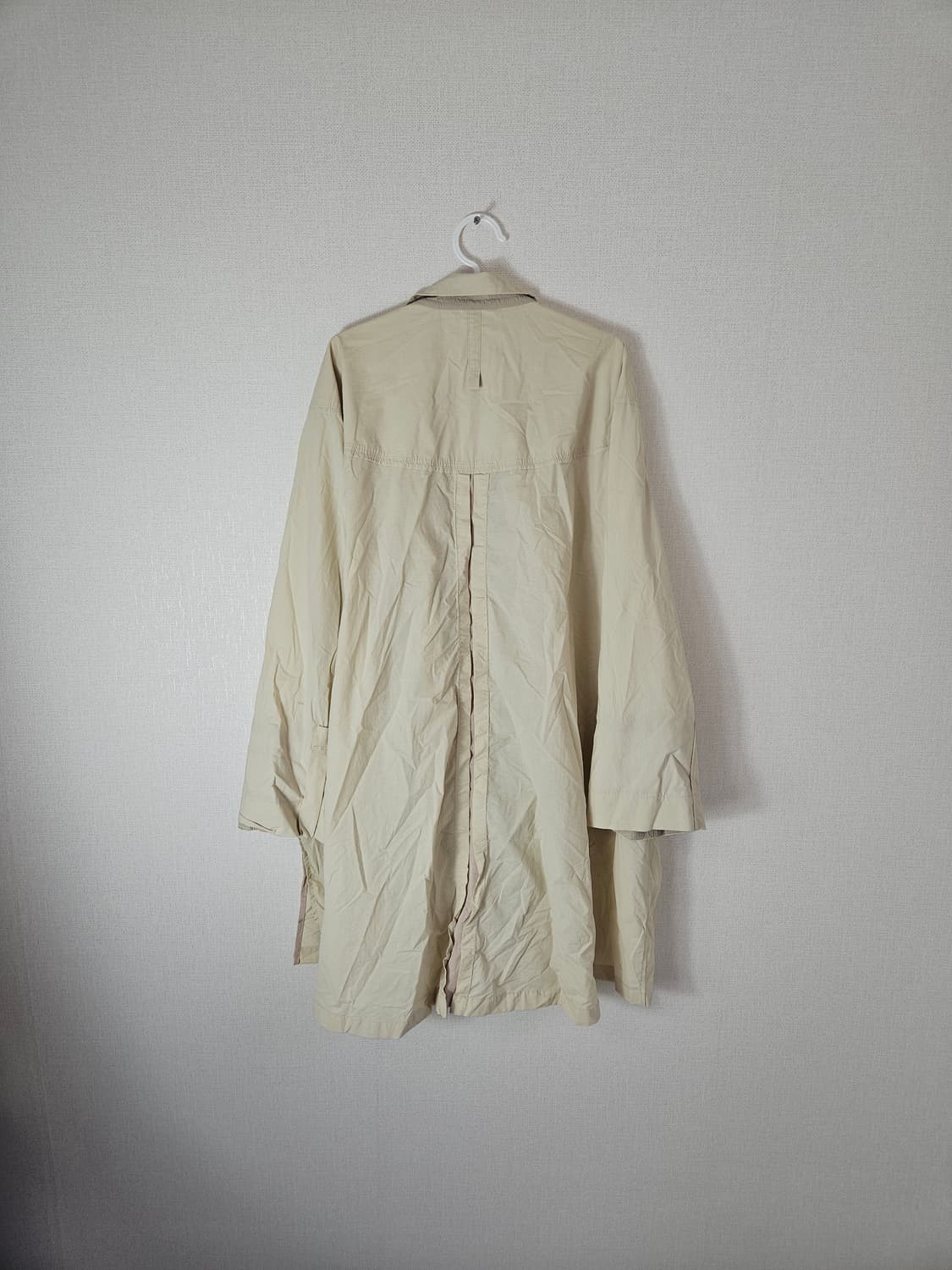 시스템 한섬 SYSTEM 우븐 롱 트렌치코트 베이지 88 상품이미지5