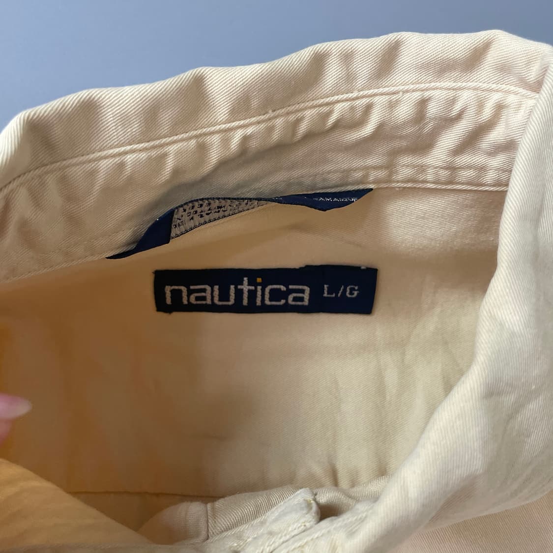 노티카 연노랑 코튼 반팔셔츠 L 상품이미지5