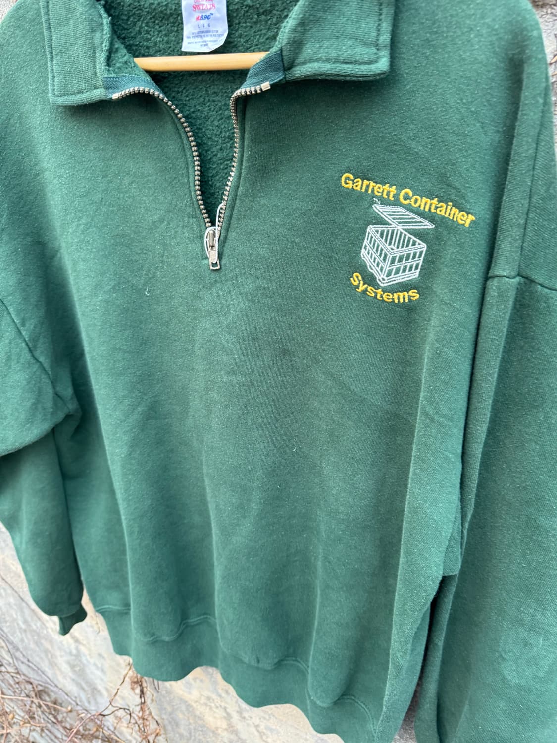 00s 저지스 러셀 하프집업 빈티지 자수 웜업 페이딩 스웻 셔츠 맨투맨 상품이미지3