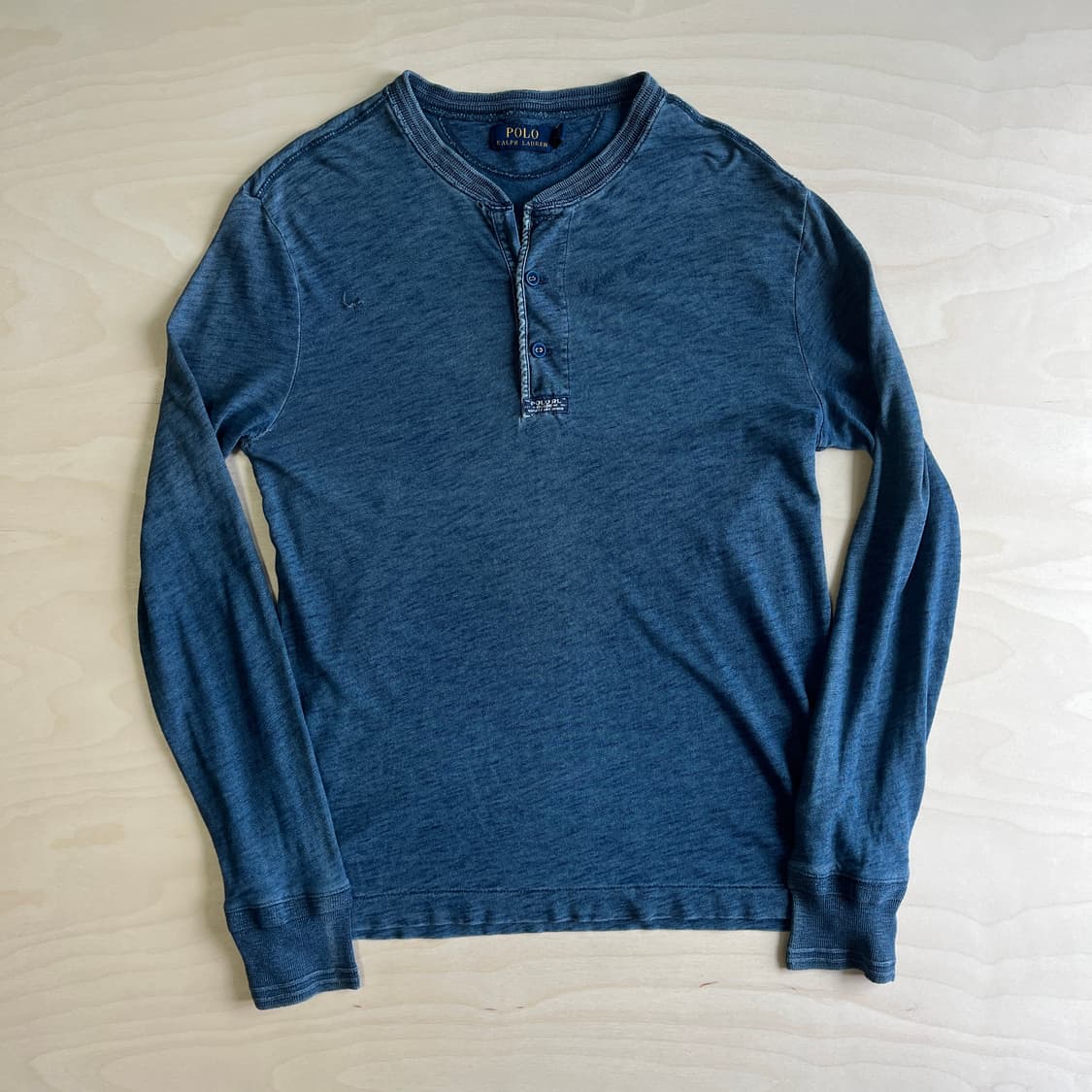 Polo Ralphlauren Indigo Dyed Henley Neck 상품이미지2