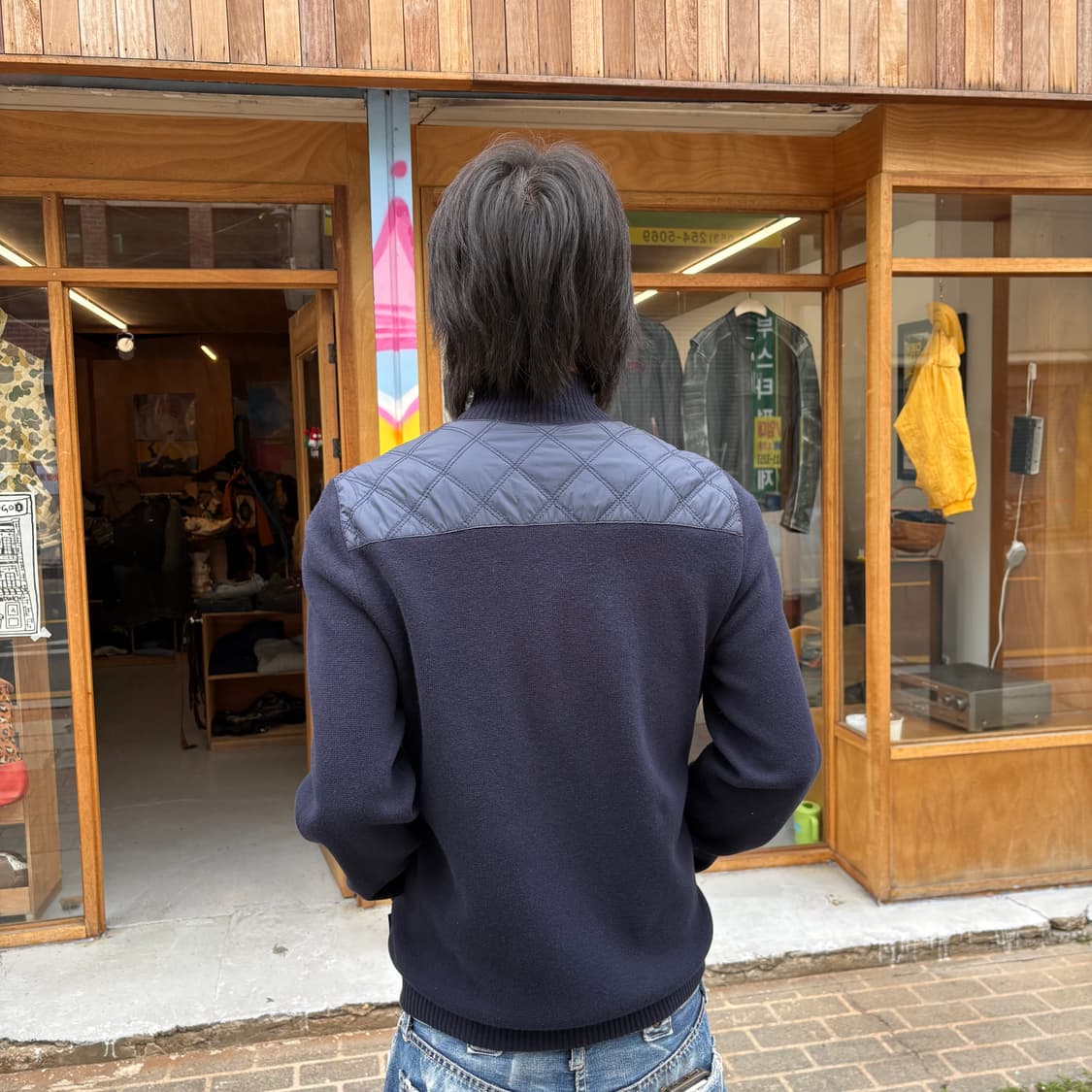 휴고보스 퀼티드 니트 자켓 상품이미지4