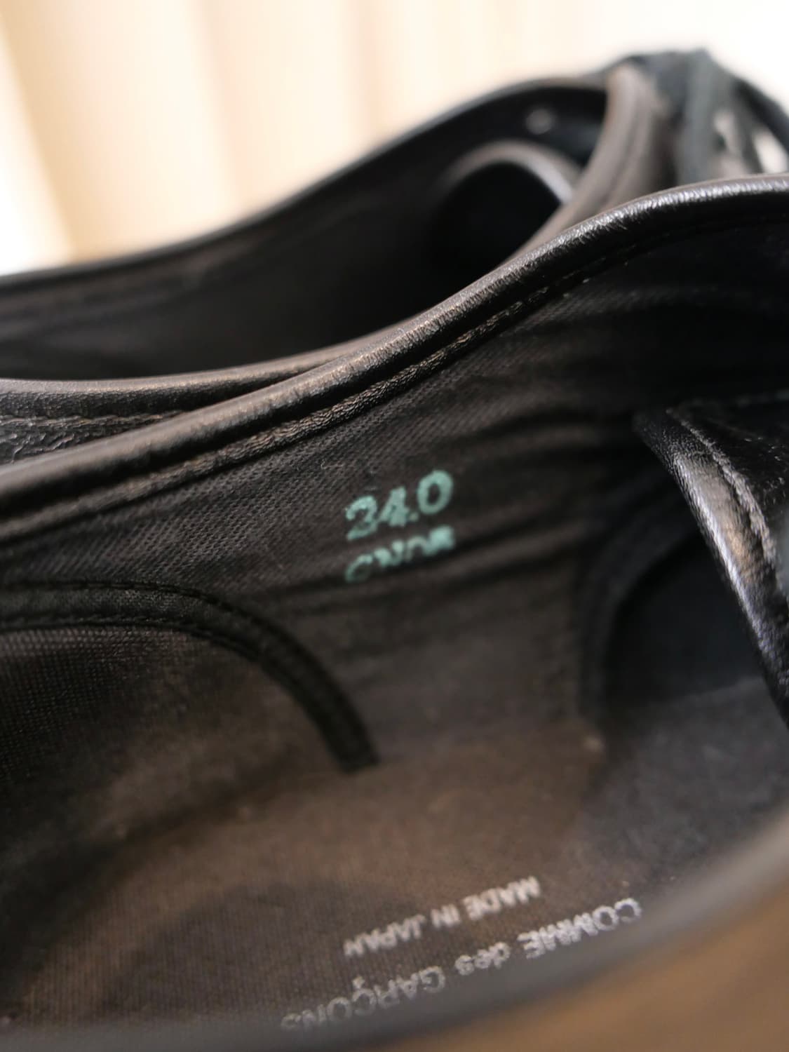 꼼데가르송 레더 스니커즈 상품이미지6