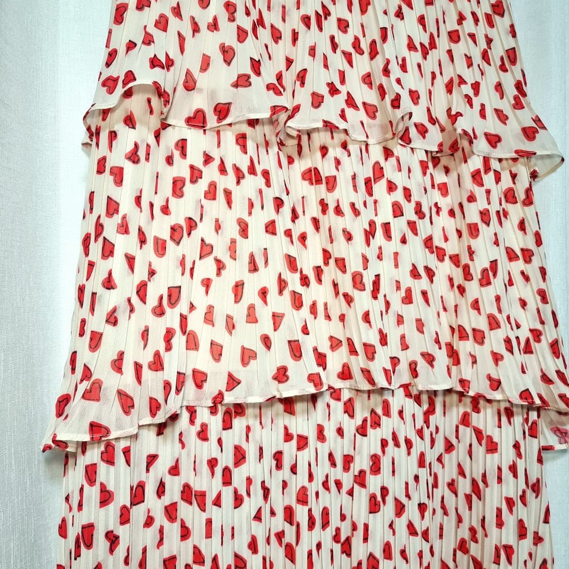 쥬시꾸뛰르 프릴 3단 캉캉 스커트 치마 (25인치/표기55) 상태완벽 상품이미지3