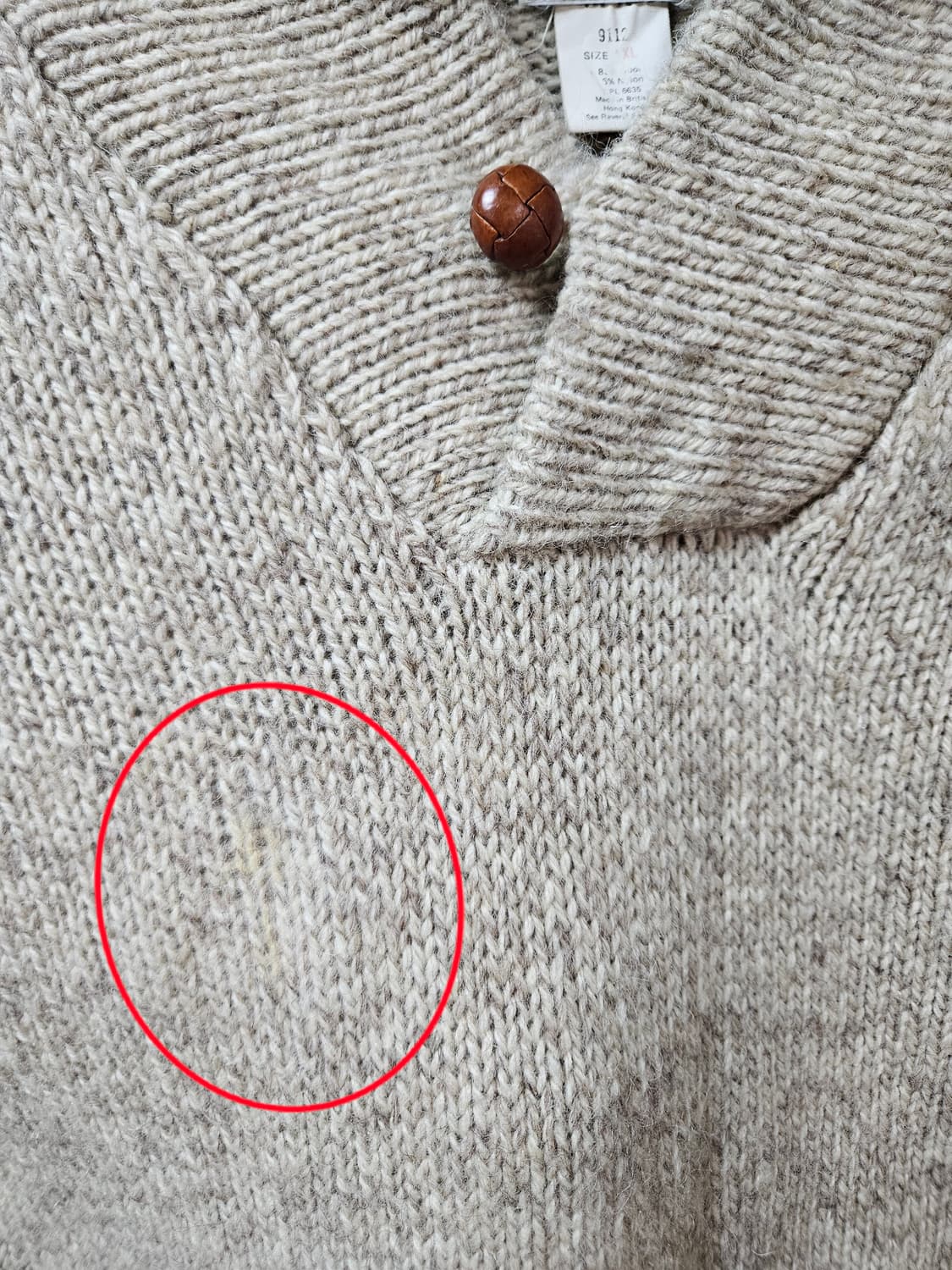 80's 울리치 니트 스웨터 XL 상품이미지4
