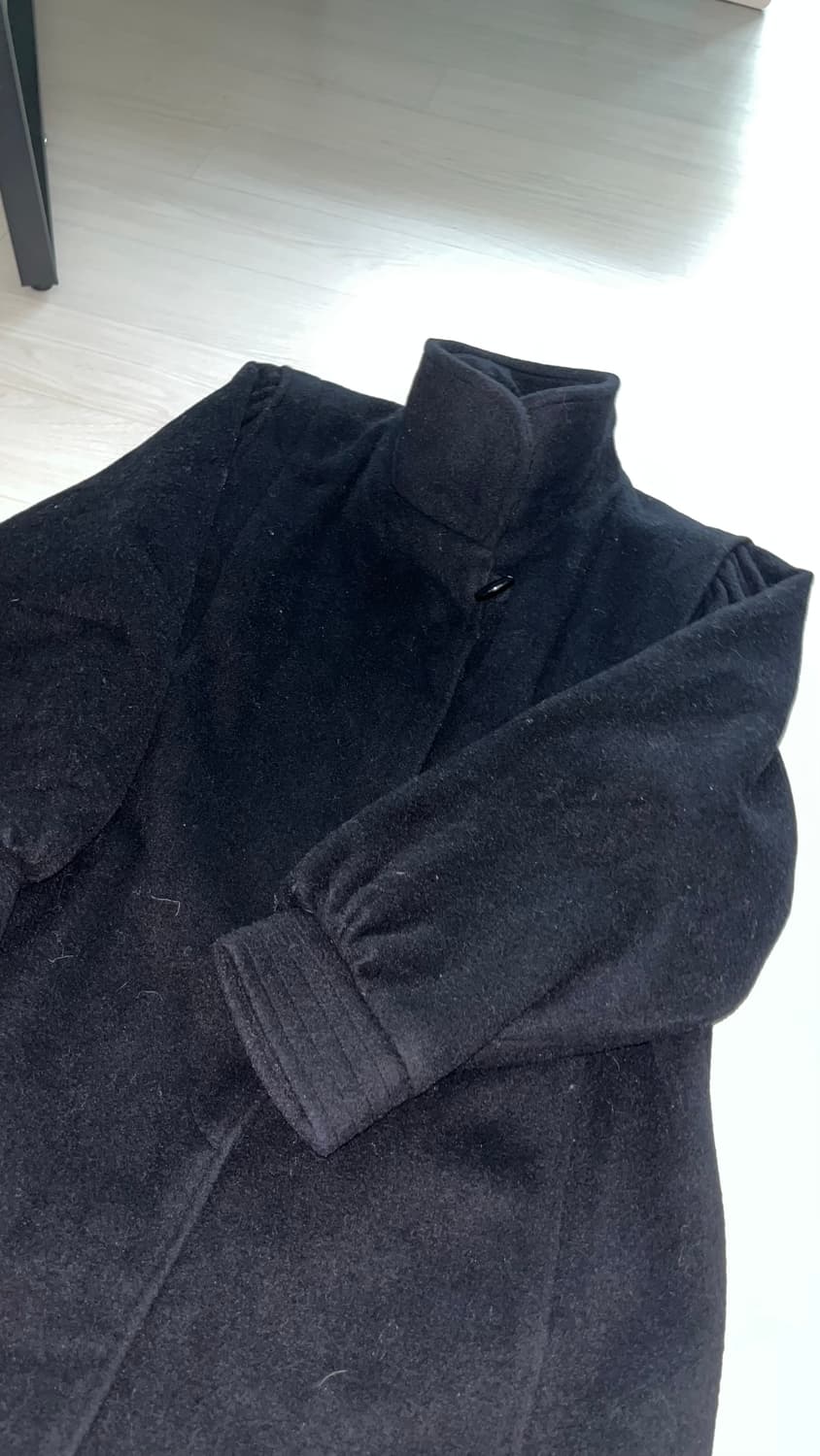 보세 하이넥 퍼프숄더 코트 상품이미지1