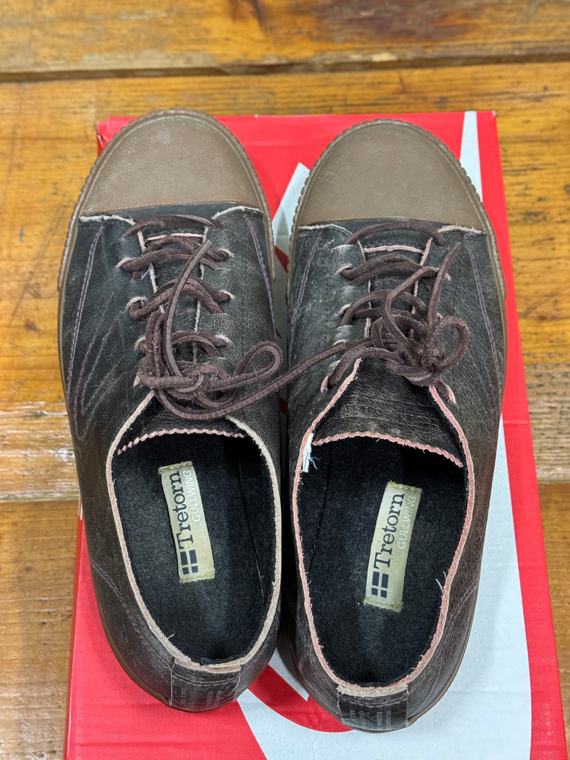 트레통 가죽 스니커즈 사이즈 270 UK8 상품이미지7