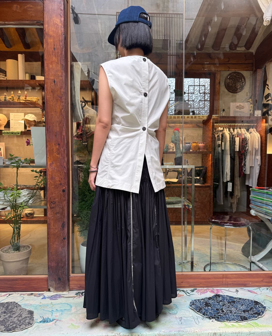 Studio Nicholson Drap Top white 상품이미지6