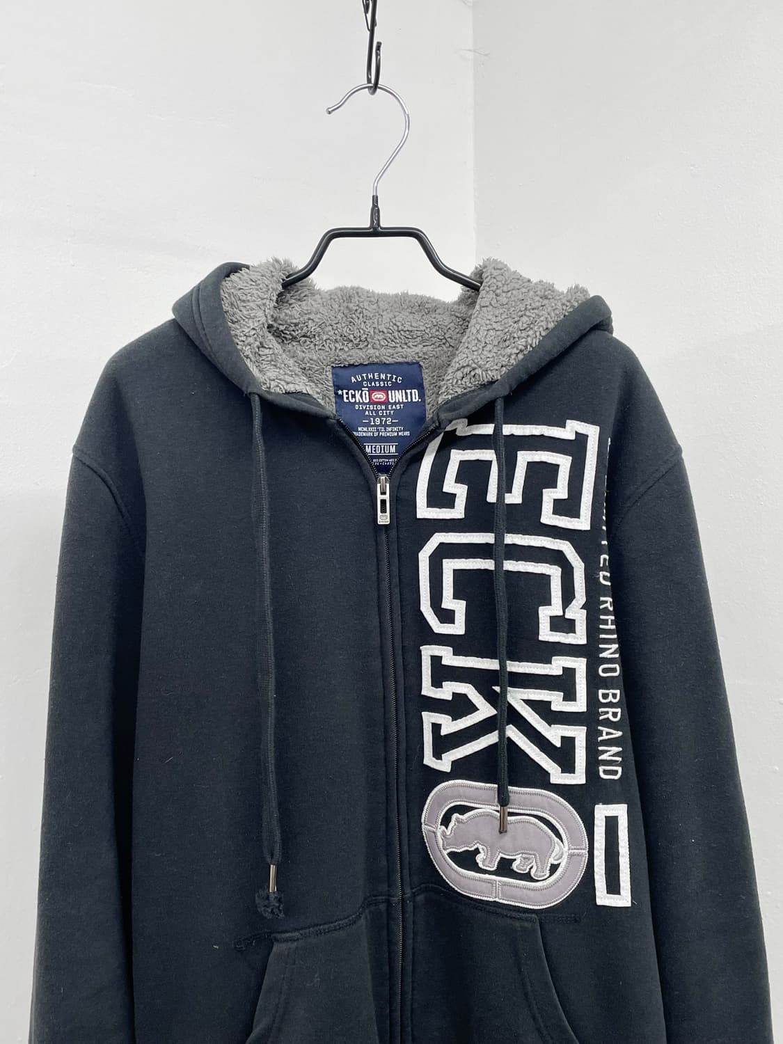 에코언리미티드 로고 퍼 헤비 후드집업 상품이미지6