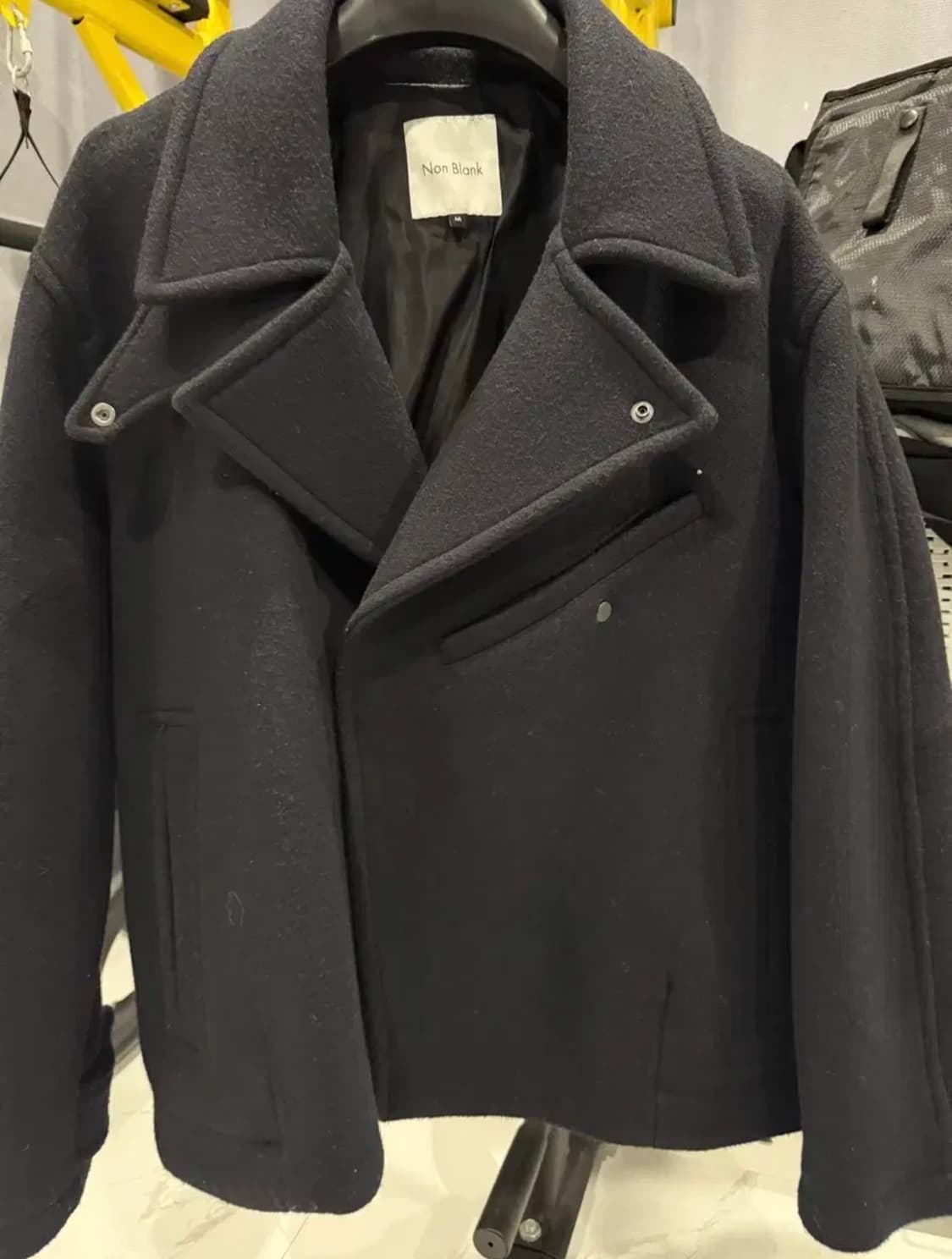 Non Blank 멜톤 울 라이더 하프 코트 M 상품이미지3