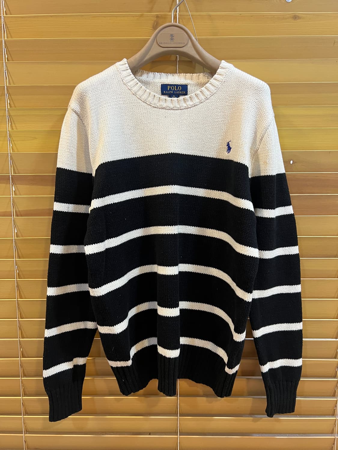 폴로랄프로렌 주니어 네이비 코튼라운드니트 상품이미지2