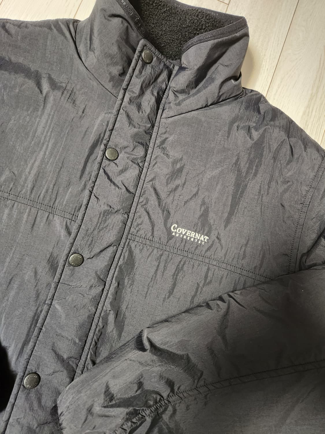 새상품급)커버낫 리버시블 컴피보아 집업 플리스 양면 자켓 사이즈100(L 상품이미지3